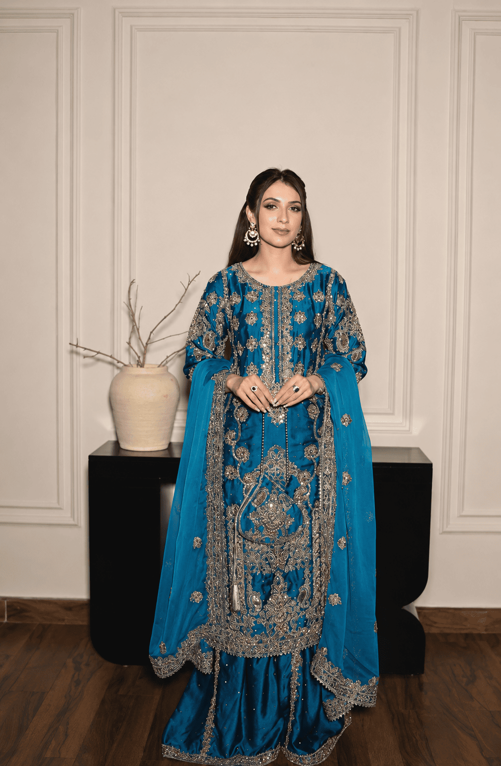 Royal blue luxury dress