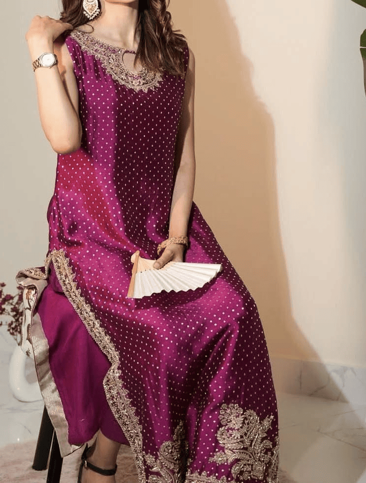 Magenta party dress